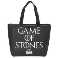 Game Of Stones Curler Parody Zip Tote Bag