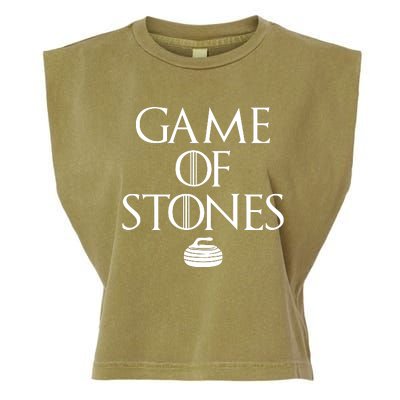 Game Of Stones Curler Parody Garment-Dyed Women's Muscle Tee