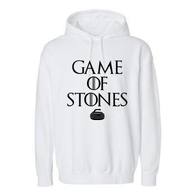 Game Of Stones Curler Parody Garment-Dyed Fleece Hoodie