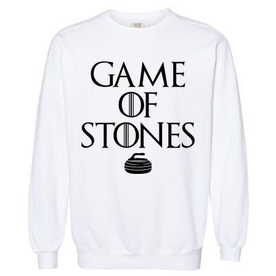 Game Of Stones Curler Parody Garment-Dyed Sweatshirt