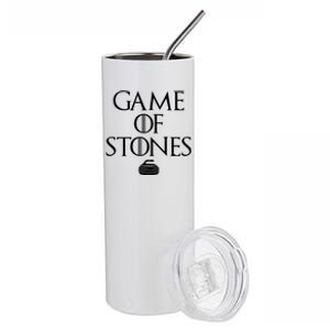 Game Of Stones Curler Parody Stainless Steel Tumbler