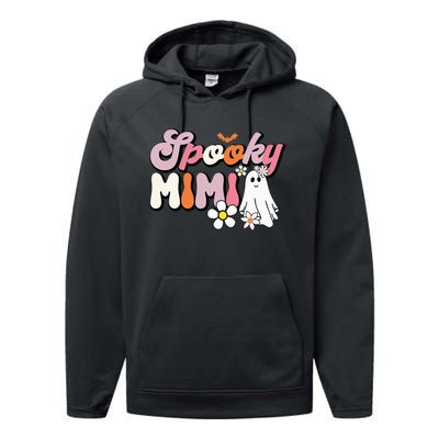 Groovy One Spooky Mimi Mama Grandma Witch Mom Halloween Performance Fleece Hoodie