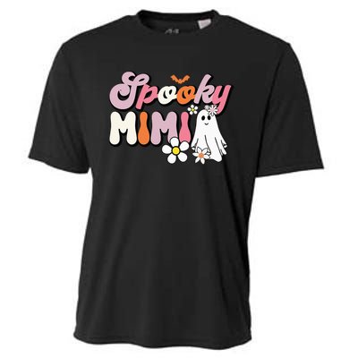 Groovy One Spooky Mimi Mama Grandma Witch Mom Halloween Cooling Performance Crew T-Shirt