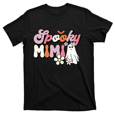 Groovy One Spooky Mimi Mama Grandma Witch Mom Halloween T-Shirt