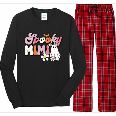 Groovy One Spooky Mimi Mama Grandma Witch Mom Halloween Long Sleeve Pajama Set