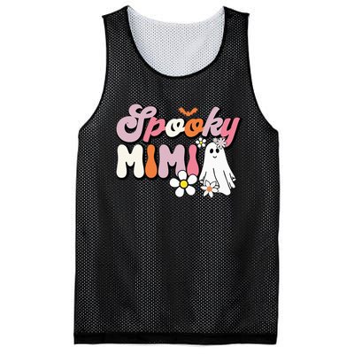 Groovy One Spooky Mimi Mama Grandma Witch Mom Halloween Mesh Reversible Basketball Jersey Tank