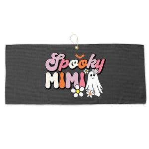 Groovy One Spooky Mimi Mama Grandma Witch Mom Halloween Large Microfiber Waffle Golf Towel