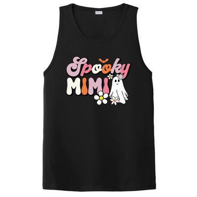 Groovy One Spooky Mimi Mama Grandma Witch Mom Halloween PosiCharge Competitor Tank