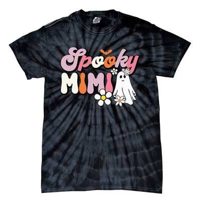 Groovy One Spooky Mimi Mama Grandma Witch Mom Halloween Tie-Dye T-Shirt