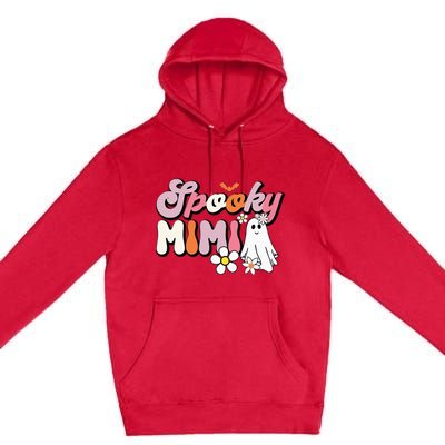 Groovy One Spooky Mimi Mama Grandma Witch Mom Halloween Premium Pullover Hoodie