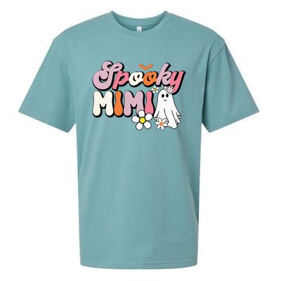 Groovy One Spooky Mimi Mama Grandma Witch Mom Halloween Sueded Cloud Jersey T-Shirt