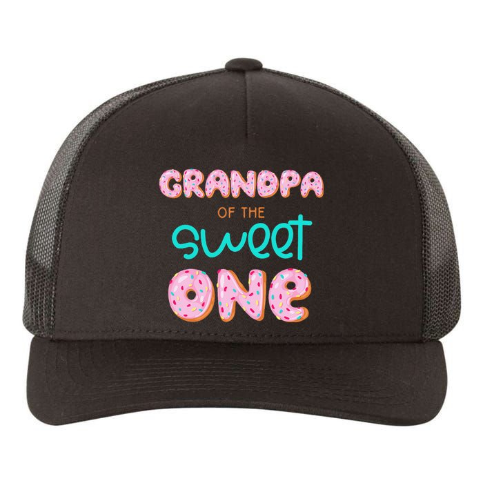 Grandpa of Sweet One First Birthday Matching Family Donut Yupoong Adult 5-Panel Trucker Hat