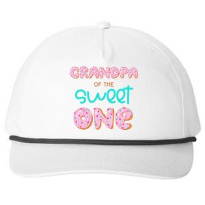 Grandpa of Sweet One First Birthday Matching Family Donut Snapback Five-Panel Rope Hat