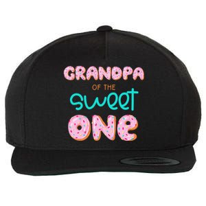 Grandpa of Sweet One First Birthday Matching Family Donut Wool Snapback Cap