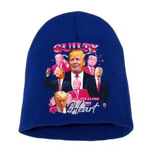 Guilty Of Stealing My Heart Vote Donald Trump 2024 Short Acrylic Beanie