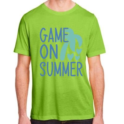 Game On Summer Beach Retro Tropical Summer Cool Gift Adult ChromaSoft Performance T-Shirt