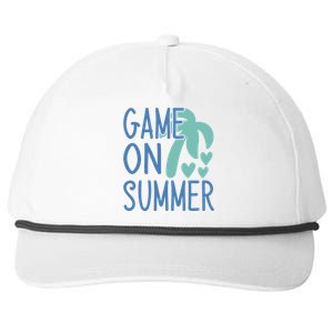 Game On Summer Beach Retro Tropical Summer Cool Gift Snapback Five-Panel Rope Hat