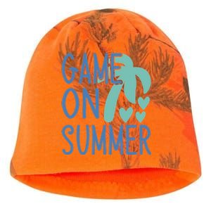 Game On Summer Beach Retro Tropical Summer Cool Gift Kati - Camo Knit Beanie