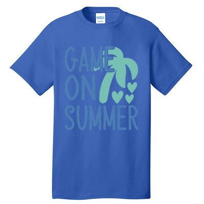 Game On Summer Beach Retro Tropical Summer Cool Gift Tall T-Shirt