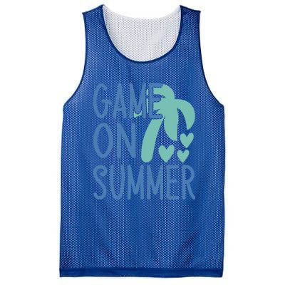 Game On Summer Beach Retro Tropical Summer Cool Gift Mesh Reversible Basketball Jersey Tank