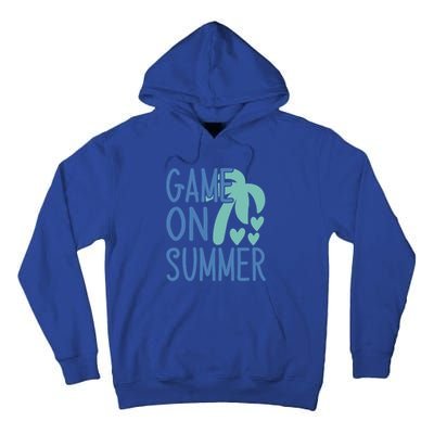 Game On Summer Beach Retro Tropical Summer Cool Gift Tall Hoodie