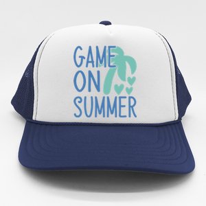 Game On Summer Beach Retro Tropical Summer Cool Gift Trucker Hat