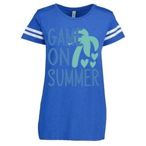 Game On Summer Beach Retro Tropical Summer Cool Gift Enza Ladies Jersey Football T-Shirt