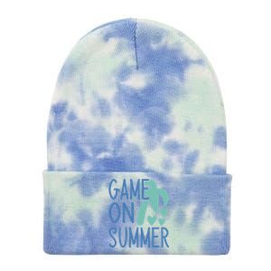 Game On Summer Beach Retro Tropical Summer Cool Gift Tie Dye 12in Knit Beanie