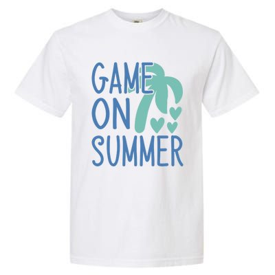 Game On Summer Beach Retro Tropical Summer Cool Gift Garment-Dyed Heavyweight T-Shirt