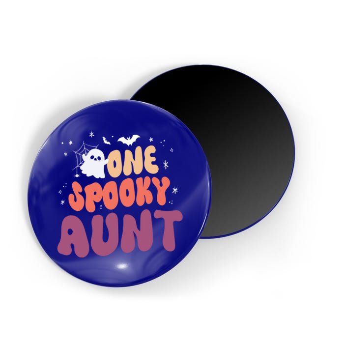 Groovy One Spooky Aunt Boo Ghost Halloween Pumpkin Gift Magnet