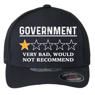 Government One Star Very Bad Would Not Recommend Shirt Funny Government One Star Flexfit Unipanel Trucker Cap