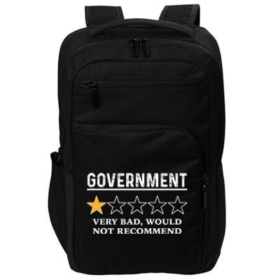 Government One Star Very Bad Would Not Recommend Shirt Funny Government One Star Impact Tech Backpack