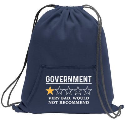 Government One Star Very Bad Would Not Recommend Shirt Funny Government One Star Sweatshirt Cinch Pack Bag