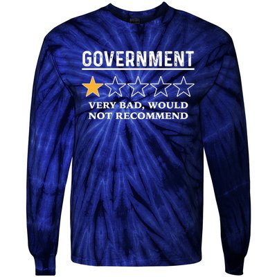 Government One Star Very Bad Would Not Recommend Shirt Funny Government One Star Tie-Dye Long Sleeve Shirt