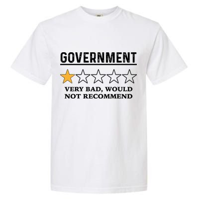 Government One Star Very Bad Would Not Recommend Shirt Funny Government One Star Garment-Dyed Heavyweight T-Shirt