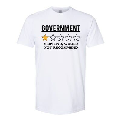 Government One Star Very Bad Would Not Recommend Shirt Funny Government One Star Softstyle CVC T-Shirt