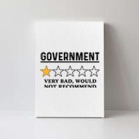 Government One Star Very Bad Would Not Recommend Shirt Funny Government One Star Canvas