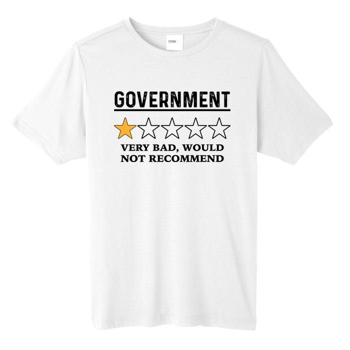 Government One Star Very Bad Would Not Recommend Shirt Funny Government One Star Tall Fusion ChromaSoft Performance T-Shirt