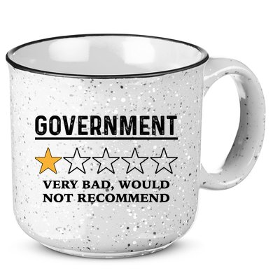 Government One Star Very Bad Would Not Recommend Shirt Funny Government One Star 15oz Campfire Ceramic Mug