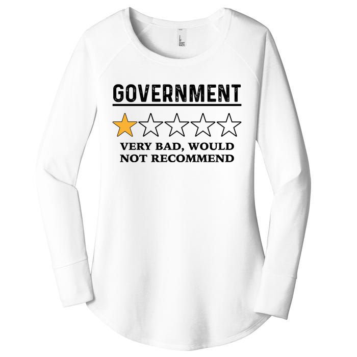 Government One Star Very Bad Would Not Recommend Shirt Funny Government One Star Women's Perfect Tri Tunic Long Sleeve Shirt