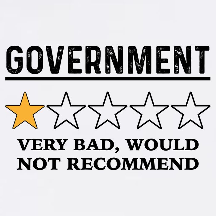 Government One Star Very Bad Would Not Recommend Shirt Funny Government One Star Flatbill Hat