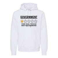 Government One Star Very Bad Would Not Recommend Shirt Funny Government One Star Premium Hoodie