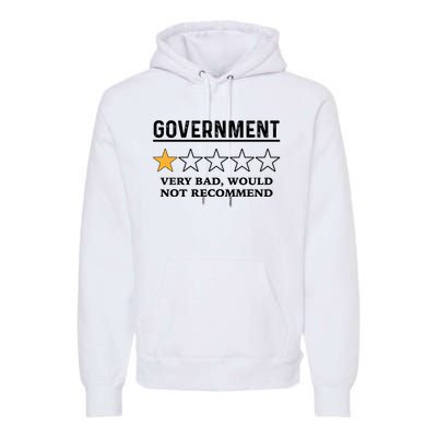 Government One Star Very Bad Would Not Recommend Shirt Funny Government One Star Premium Hoodie