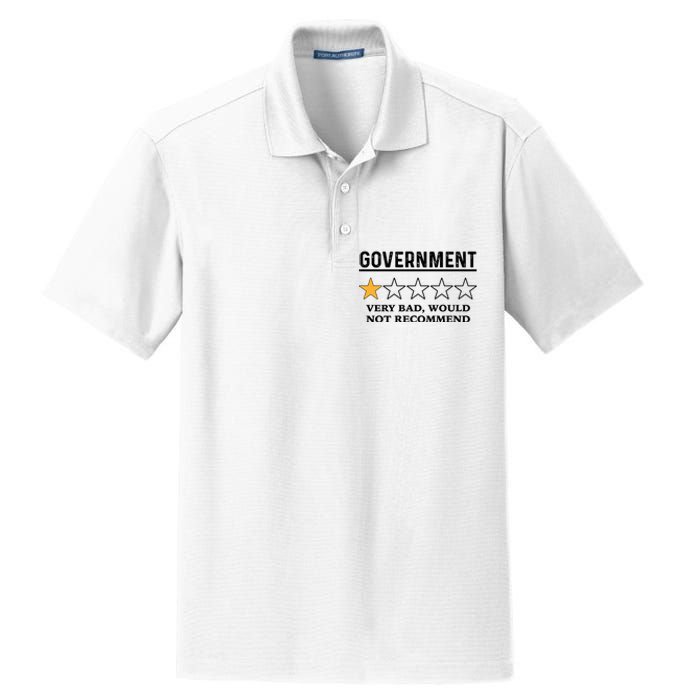 Government One Star Very Bad Would Not Recommend Shirt Funny Government One Star Dry Zone Grid Polo