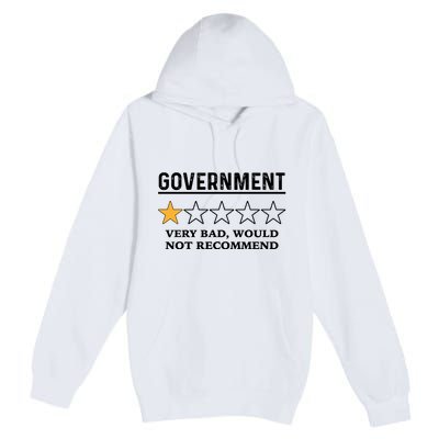 Government One Star Very Bad Would Not Recommend Shirt Funny Government One Star Premium Pullover Hoodie