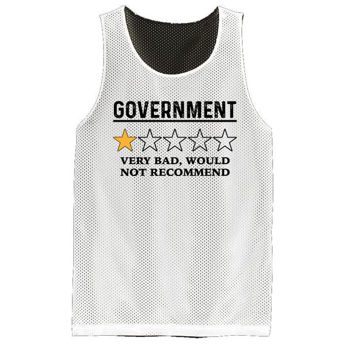 Government One Star Very Bad Would Not Recommend Shirt Funny Government One Star Mesh Reversible Basketball Jersey Tank