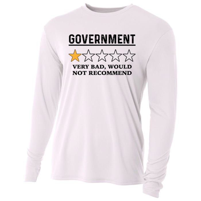 Government One Star Very Bad Would Not Recommend Shirt Funny Government One Star Cooling Performance Long Sleeve Crew