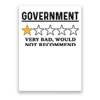 Government One Star Very Bad Would Not Recommend Shirt Funny Government One Star Poster