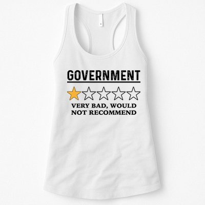 Government One Star Very Bad Would Not Recommend Shirt Funny Government One Star Womens Tank Top