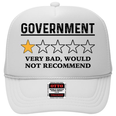 Government One Star Very Bad Would Not Recommend Shirt Funny Government One Star Trucker Hat
